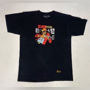 SSUR Plus Sure Shot Graphic T-shirt Men Medium Black Short Sleeve